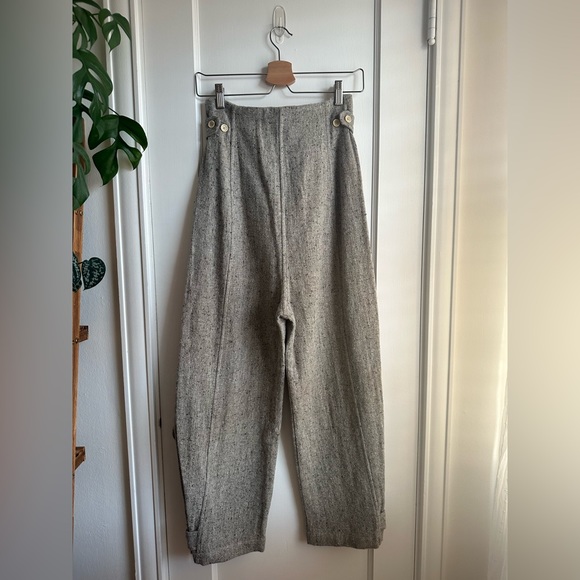 NWT Caron Callahan High Rise Moses Pant in Donegal Tweed - Picture 7 of 8